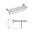 Welland Exclusive-Line fali törölközőtartó és polc - 60 cm - arany (39902-BG)