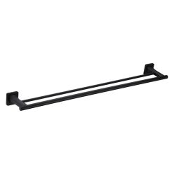   Welland Exclusive-Line 2 soros fali törölközőtartó - 60 cm - fekete (39904-B)