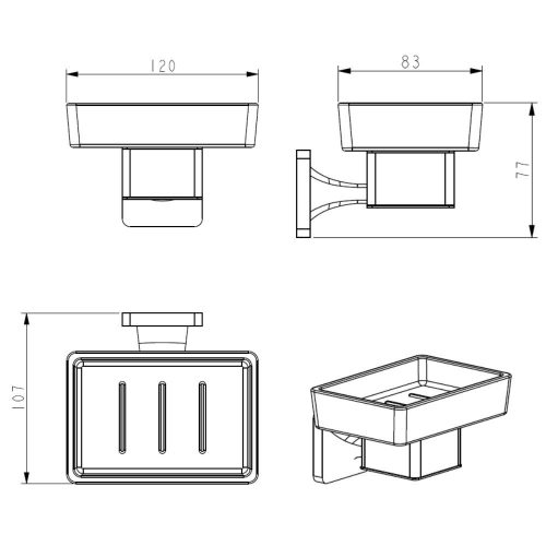 Welland Exclusive-Line fali szappantartó