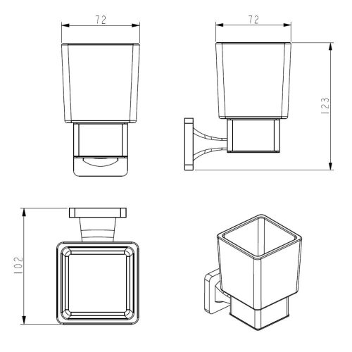 Welland Exclusive-Line fali szappantartó