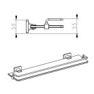 Welland Exclusive-Line fürdőszobai falipolc - 50 cm - arany / üveg (39912-BG)