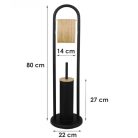 2in1 wc kefe és wc papír tartó - praktikus és esztétikus