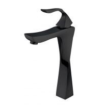   Mexen Estrella magasított fürdőszobai mosdó csaptelep - fekete (72310-70)