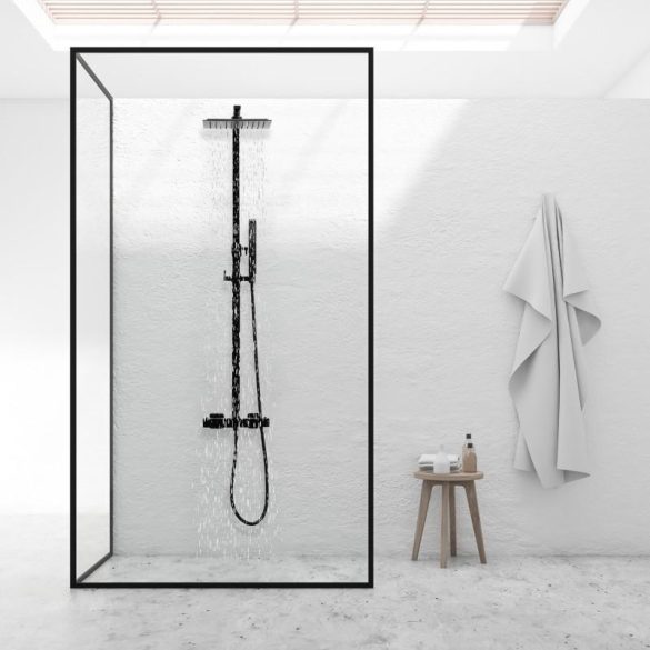 Yoka Gira-Therm zuhanyrendszer termosztátos csapteleppel - fekete