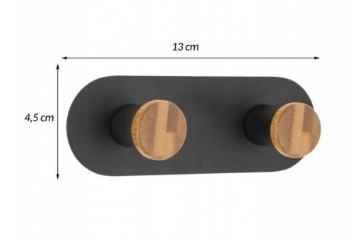 Dupla öntapadós fali akasztó
