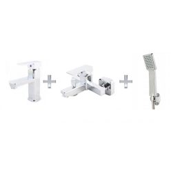 QUADRANT 3in1 Mosdó + Kád + Zuhanyrózsa