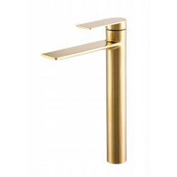  Gamma Aqua magasított fürdőszobai mosdó csaptelep - arany