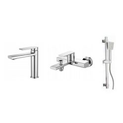   Gamma Rossa 3in1 mosdó + kádtölő csaptelep + zuhanyszett - króm