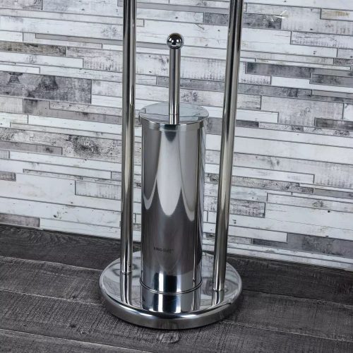 Kinghoff wc papír tartó és wc kefe állvány - króm (KH-3221)