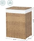 Polyrattan szennyeskosár - Songmics - 90 L