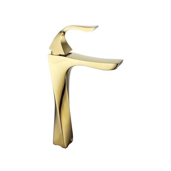Mexen Estrella magasított fürdőszobai mosdó csaptelep - arany (72310-50)