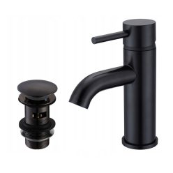   Gamma Roy Black Mosdó Csaptelep + Klikk-klakk Leeresztő Szelep