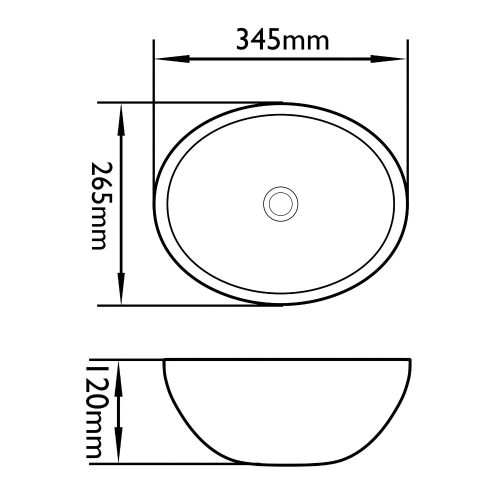Welland pultra építhető kerámia mosdó